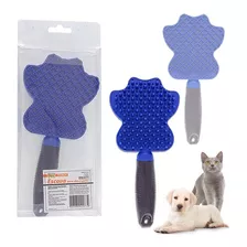 Escova Removedor Magnetica Tira Pelo Pet Cães Gatos Sofa Cor Azul