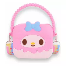 Bolsa Silicone Quadrada Turma Hello Kitty My Melody Sanrio