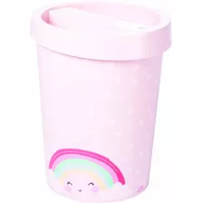 Lixeira De Plástico Infantil Decorada 5,3l Plasútil