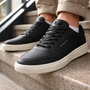 Tênis Casual Masculino Go Troy Com Forro Em Têxtil Reserva Preto Lisa 41 Br