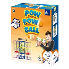 Brinquedo Lançador De Bolinhas Pow Pow Ball Com Alvo Móvel
