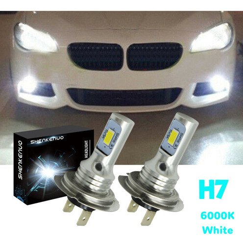 2xbombillas H7 Led Faro Luz De Cruce 6000k Para Bmw Serie5 A Foto 2