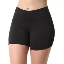 Kit 5 Shortinho Feminino Meia Coxa Cintura Alta Groso Suplex