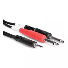 Hosa Cmp-153 Cable Stereo Mini Plug 3.5mm A 2 Plug Mono 1/4 