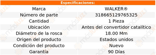 Sensor Ox O2 Antes Cc Range Rover V8 5.0l 19/20 Walker Foto 6