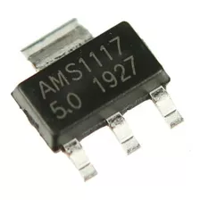 Regulador Tensão Ams1117 5.0v 1a Smd Arduino - 10 Pçs