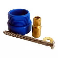 Prolongador Registro Padrão Docol E Similar 10mm Poliacetal Acabamento Brilhante Cor Azul