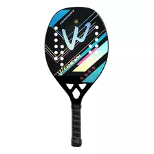 Raqueta De Tenis De Playa 3k 4009 Blue Blue_2 De Fibra De Ca