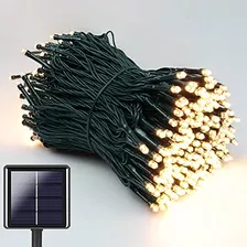 Luces Solares Súper Largas De 105 Pies 300 Led Luces S...