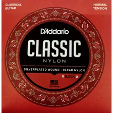 Cuerdas Guitarra Acustica Daddario Ej27n Clear Nylon