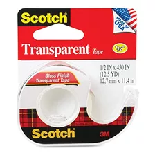 Cinta Transparente Scotch(r) En Dispensador, 1/2in. X