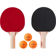 Kit Ping Pong Rollnet Small + 2 Raquetes + 2 Bolas (artengo)