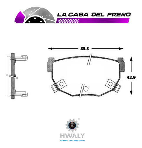 Pastilla Freno Tra Nissan 240sx 2.4 1991 Ka24d[fb] Fastback Foto 3