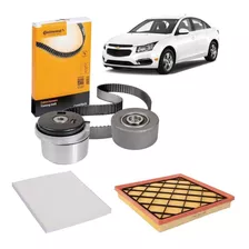 Kit Correia Dentada Cruze 1.8 16v 2013 2014 Filtro Ar Cabine