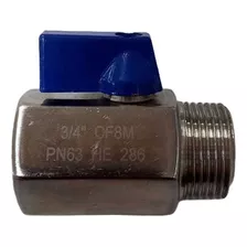 Mini Válvula Esfera Registro Água/ar Inox 3/4 Polegada