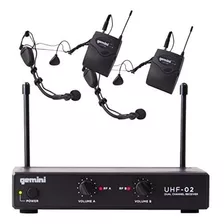 Gemini Uhf Series Uhf-02hl-s12 Sistema De Uhf Inalámbrico De