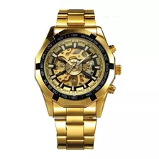 Relógio Masculino Forsining 188 Automatico Fashion Original Cor Da Correia Dourado Cor Do Bisel Dourado Cor Do Fundo Dourado