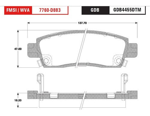 Balata Trasera Ceramica Trwp Saab 9-7x 4.2 2007 Foto 2