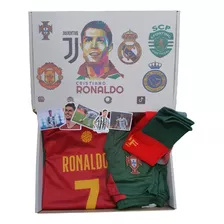 Caja Temática Kit Completo Niño Cr7 Ronaldo Portugal 