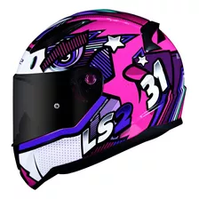 Capacete Ff353 Rapid Khan Femme Rosa