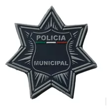 Parche Estrella Policia Municipal De Pvc