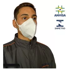 Kit 10 Máscara Respirador N95/pff2 Branca Ca Anvisa Inmetro