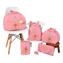 Kit Bolsa De Maternidade Menina Bailarina Rosa