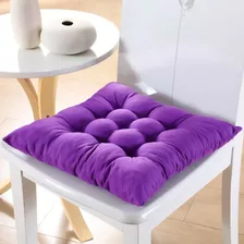 Almohadon Silla Sofa Sillon Auto Comodo Poliester Y Algodon Color Violeta