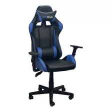 Cadeira Gamer Couro Giratória Tr-máx Trato Cor Azul