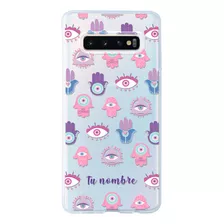 Funda Para Galaxy Ojo Turco Mano Fátima Hamsa Con Nombre