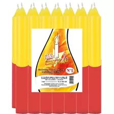Kit Econômico Nº05 Com 20 Velas - Amarela/vermelha