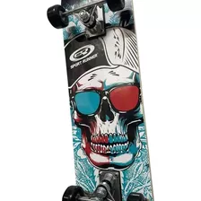 Skate Especial Infantil Semi Profissional Caveira De Bone