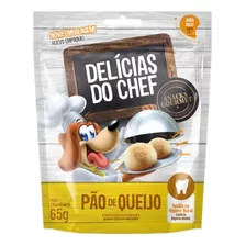 Petisco Delicias Do Chef P/ Cães Snacks Pão De Queijo 65g 