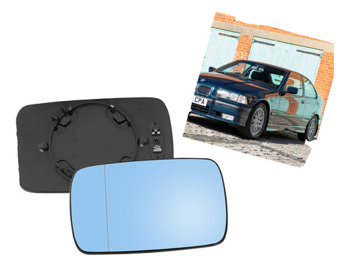 Foto de Luna Espejo Azul Izq Compatible Bmw 2p  Serie3 E36 1991-1998