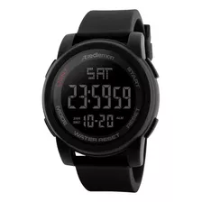 Redlemon Reloj Deportivo Con Pantalla Digital, Resistente Al Agua, Pantalla Retroiluminada, Con Cronómetro, Alarma, Dual Time, Temporizador, Correa Ajustable, Modelo 1257, Color Negro