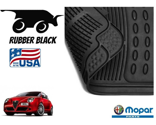 Tapetes Uso Rudo Alfa Romeo Mito 2017 Rubber Black Original Foto 4