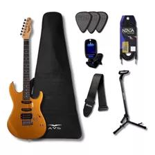 Guitarra Tagima Tg510 Mgy Metallic Gold Yellow Amarela + Kit