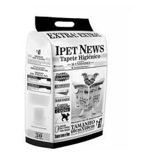 Tapete Higiênico Pet News 60cmx60cm 30un Jornal Ipet Cães