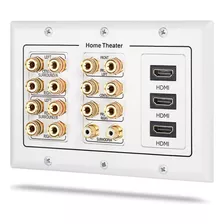 Fosmon Hd8006 Placa De Pared De 3 Grupos Para Sonido Envolve