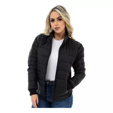 Jaqueta Puffer Bomber Acolchoada Feminina