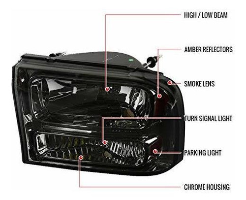 Faros Para Ford 99-04 F250 F350 Super Duty Foto 2