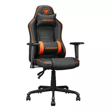 Silla Gaming Cougar Fusion S Color Naranja Material Del Tapizado Tela Transpirable De Cuero Pu Y Pvc Transpirable