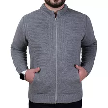 Blusa De Frio Masculina Com Zíper Jaqueta Grossa Inverno Lã