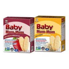 2pz Baby Mum Mum Galleta De Arroz Para Bb Manzana / Platano