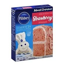 Pillsbury Cake Mix Húmedo Supremo Fresa, 15,25 Oz