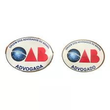 Dois Adesivos Advogado E Advogada Oval Para Vidro Do Carro 