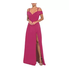 Vestido Longo Para Madrinha De Casamento Com Fenda