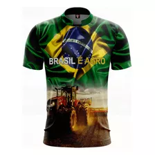 Camiseta Bandeira Do Brasil Ag01 Brasil É Agro O Agro É Top