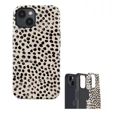 Funda Doble Capa Animal Print Para iPhone Carcasa Leopardo 