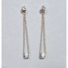 Pendientes Aros Acero Inoxidable Y Cristal Para Mujer